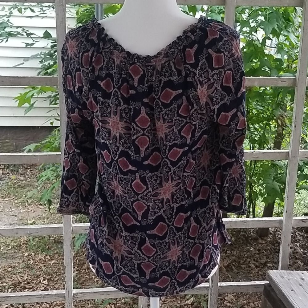 Vintage American Blues Women's top Size S 📦 - Picture 4 of 5